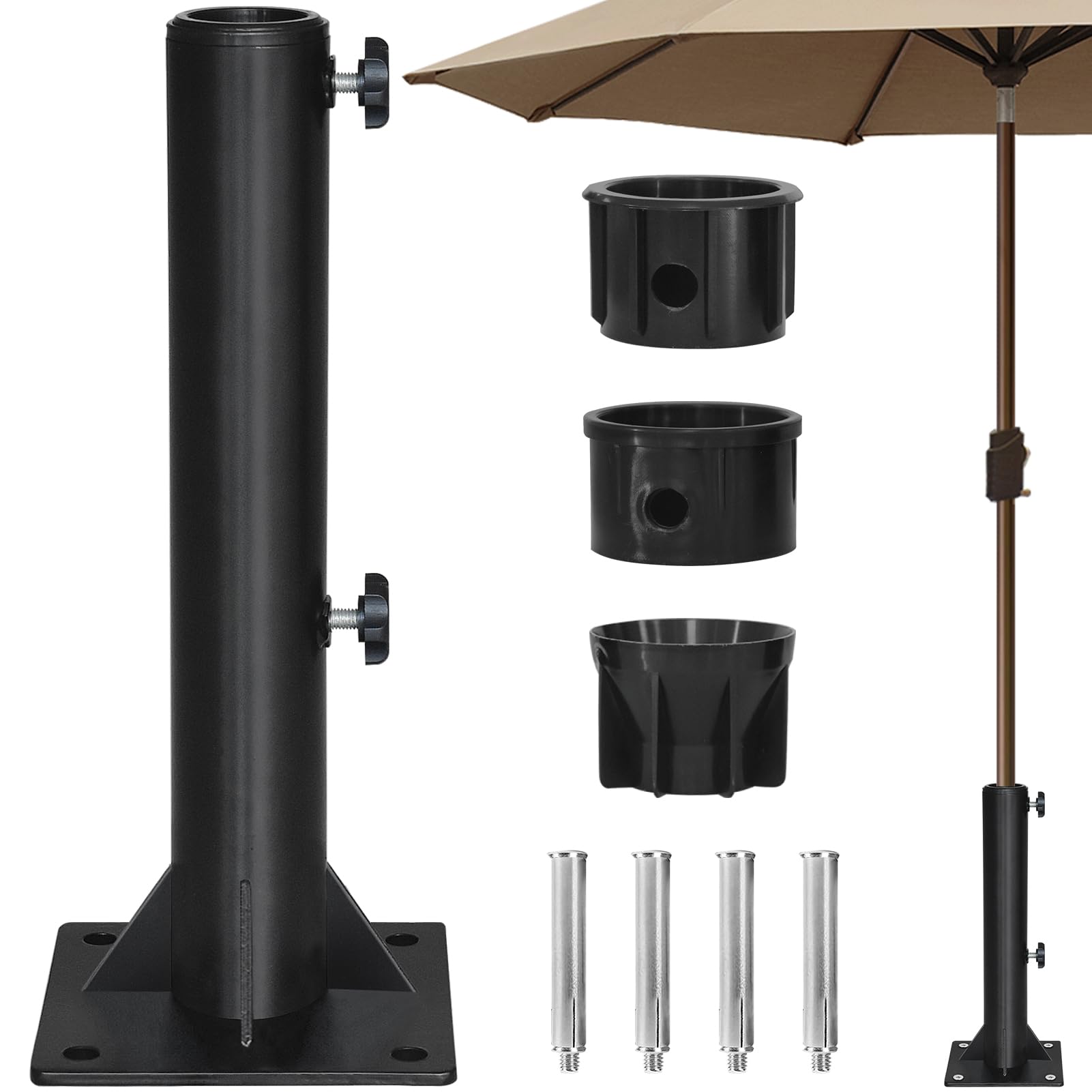 EliteShadeUSA Heavy Duty Umbrella Holder for Patios, Garden, Picnic Tables