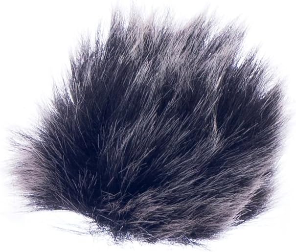 MagiDeal Black Fur Microphone Windscreen for Lapel Lavalier Mic