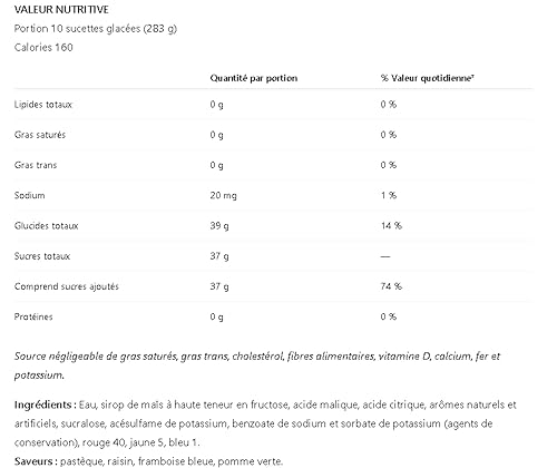 Miniatura 3 de Jolly Rancher Freezer Pops, sandía, manzana verde, uva, frambuesa azul, 10 unidades (paquete de 3)