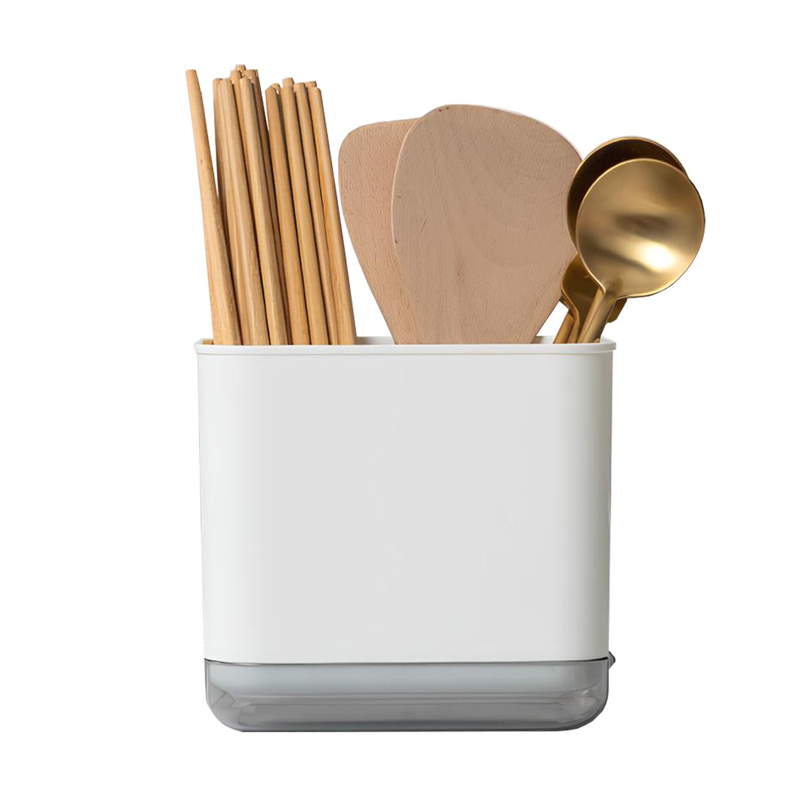 IWNTWY Soporte Para Utensilios, Escurridor De Utensilios De Acero Inoxidable Con Bandeja De Drenaje, Cesta Escurridora De Encimera De Cocina Soporte De Cubiertos Vajilla Plana Tenedores, Cuchillos