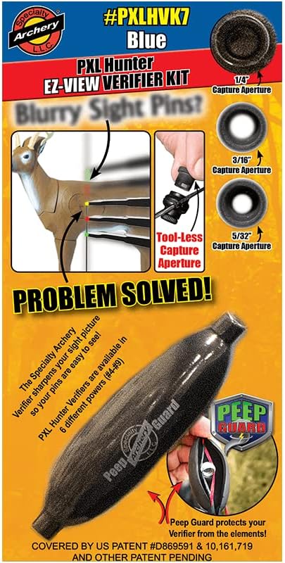 Specialty Archery - PXL Hunter - EZ-View - Verifier Kit - w/ #8 Verifier & Peep Guard - White