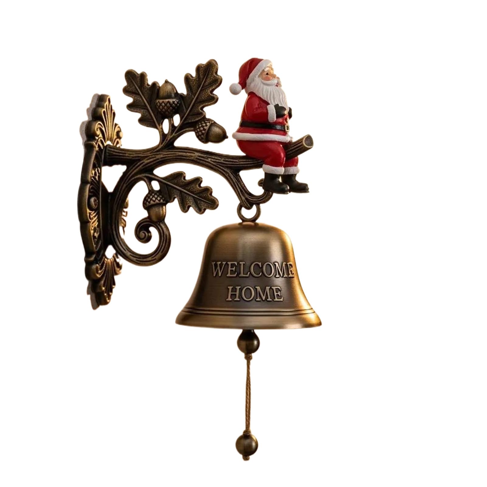 YIXANNX Christmas Jingle Bells Decor Add Charm Holiday Atmosphere Metal Christmas Welcome Doorbell Bell Ornaments , 3