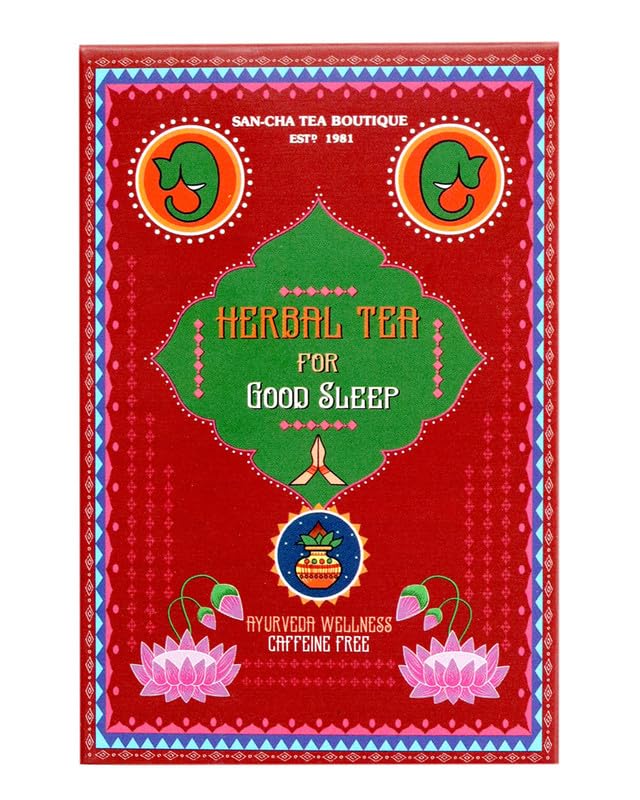 Image of SAN-CHA Tea Boutique Herbal Wellness Gift Box | Stress Relief, Sleep, Memory & Digestion Teas | Loose Leaf Herbal Assortment | 100g | Since 1981