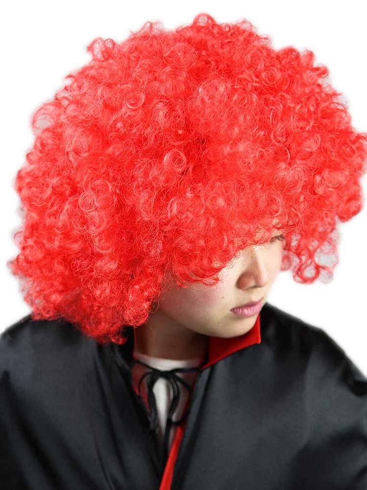 Amazon.co.jp: アフロ かつら ウィッグ 8色 34wig01 レッド : ホビー