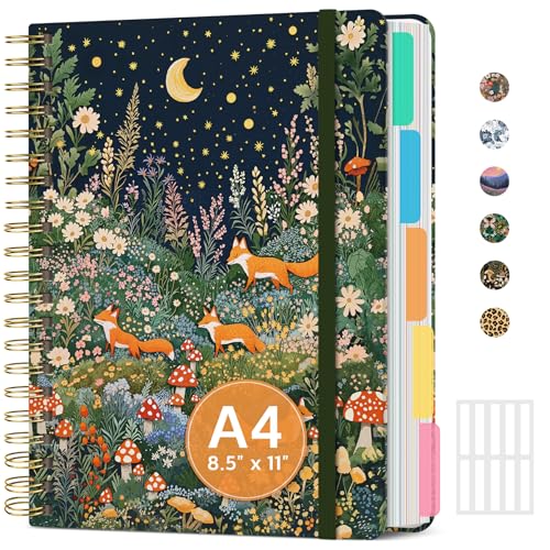 Grand carnet à spirale anti-gaspillage de place avec ses 5 onglets de tri