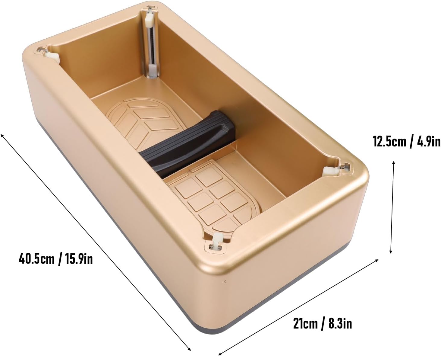 Fockety Dispenser, Non Noise Automatic Machine, 15.9 x 8.3 x 4.9in Compact Portable Non Slip User Friendly for Home Office Supermarket Laboratory (Type 2)