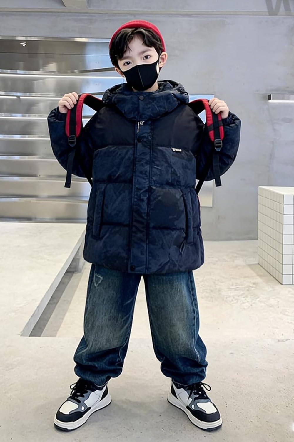 [ANGELCITY] ダウンジャケット キッズ 迷彩 ダウンコート 男の子 中綿ジャケット フード付き もこもこ 防風 防寒 保温