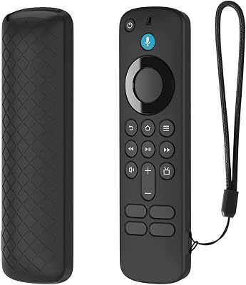 SEIAIYG Custodia Compatibile con 2025 Amazon Fire TV Stick 4K / Amazon Fire TV Stick HD Telecomando, Leggera Silicone Protettiva Cover Case, Antigraffio e Antiurto – Nero