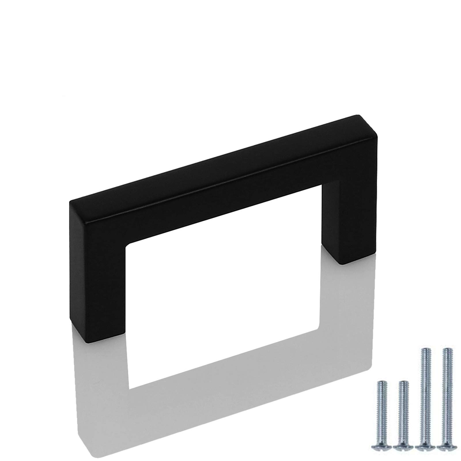 Buy PinLin 5 Pack Kitchen Door Handles 64mm Hole Centre Flat Black