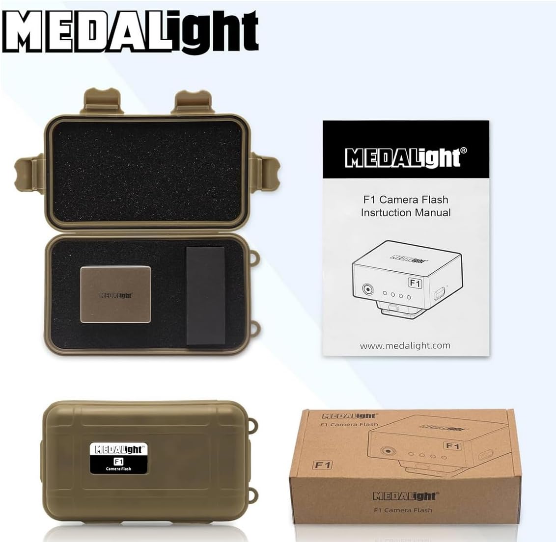 Anton Medalight Flash F1 Black USB-C Battery