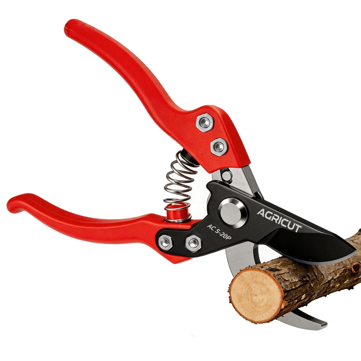 AGRICUT Bypass Garden Secateurs – Heavy Duty Professional Pruning Shears with SK5 Steel Blade, Ergonomic Handle, Ideal for Plants, Hedges & Flowers