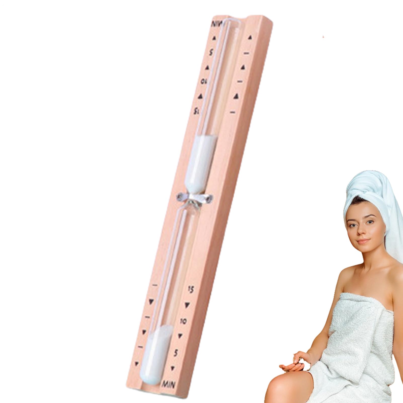 Minuterie de sable de sablier pour seance de sauna relaxante et ambiance chaleureuse cafe