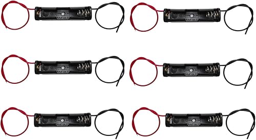 Estuche con AA batería Negro con conductor de cable