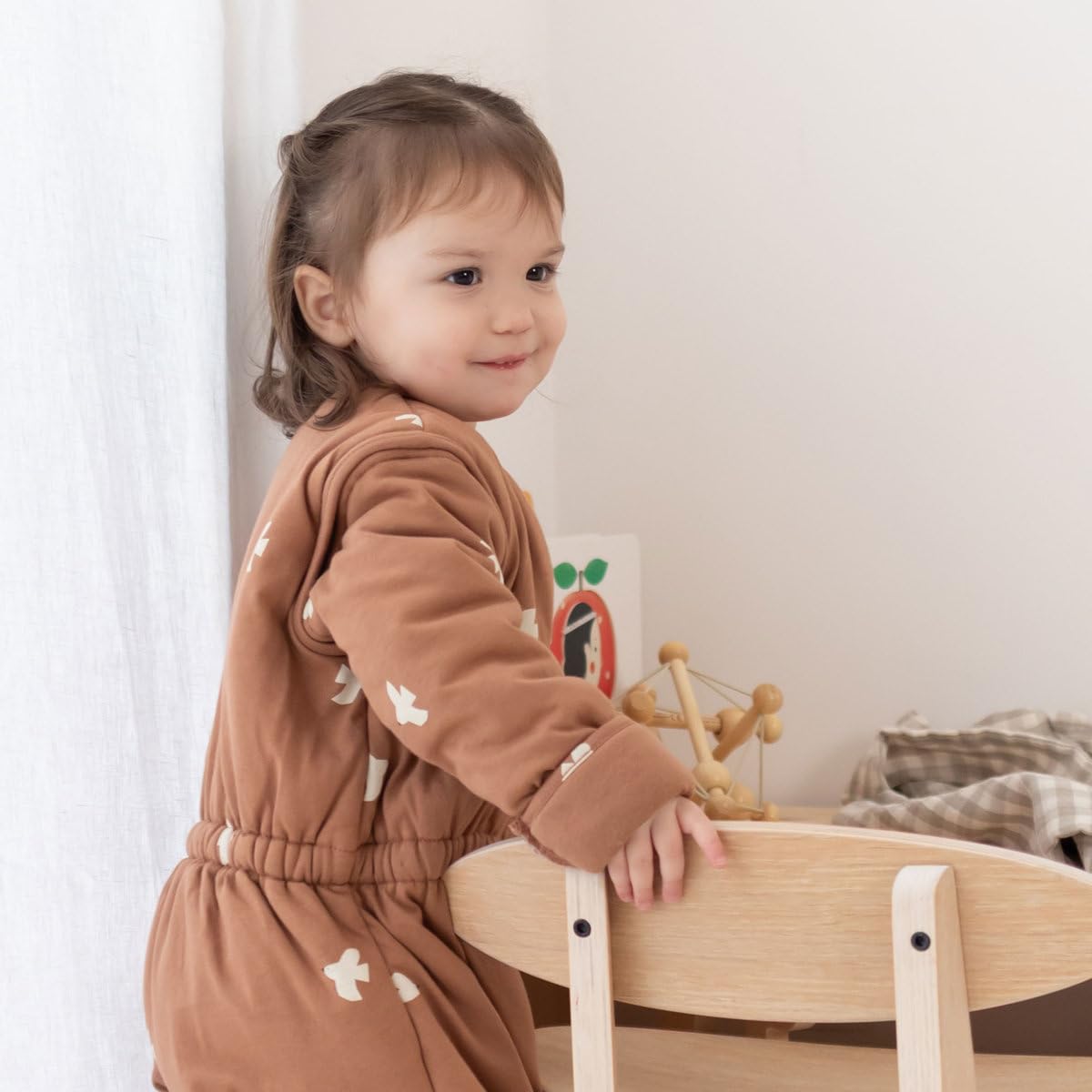 BEMINI Schlafsack mit abnehmbaren Beinen für den Winter, 2.5 Tog Pady Jersey + Jersey, Piuma Mocca