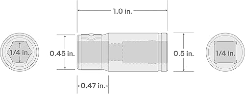 Miniatura 3 de TEKTON Unidad de 38 pulgadas x soporte de brocas hexagonales de 14 pulgadas  SHA15102