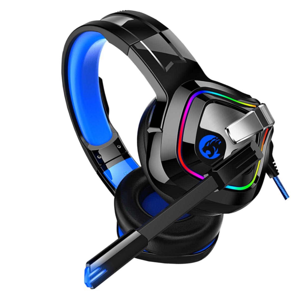Homoyoyo Gaming Headset LED Game Headset Sturdy Gaming Headphones Single Channel Gaming Headphones D Surround