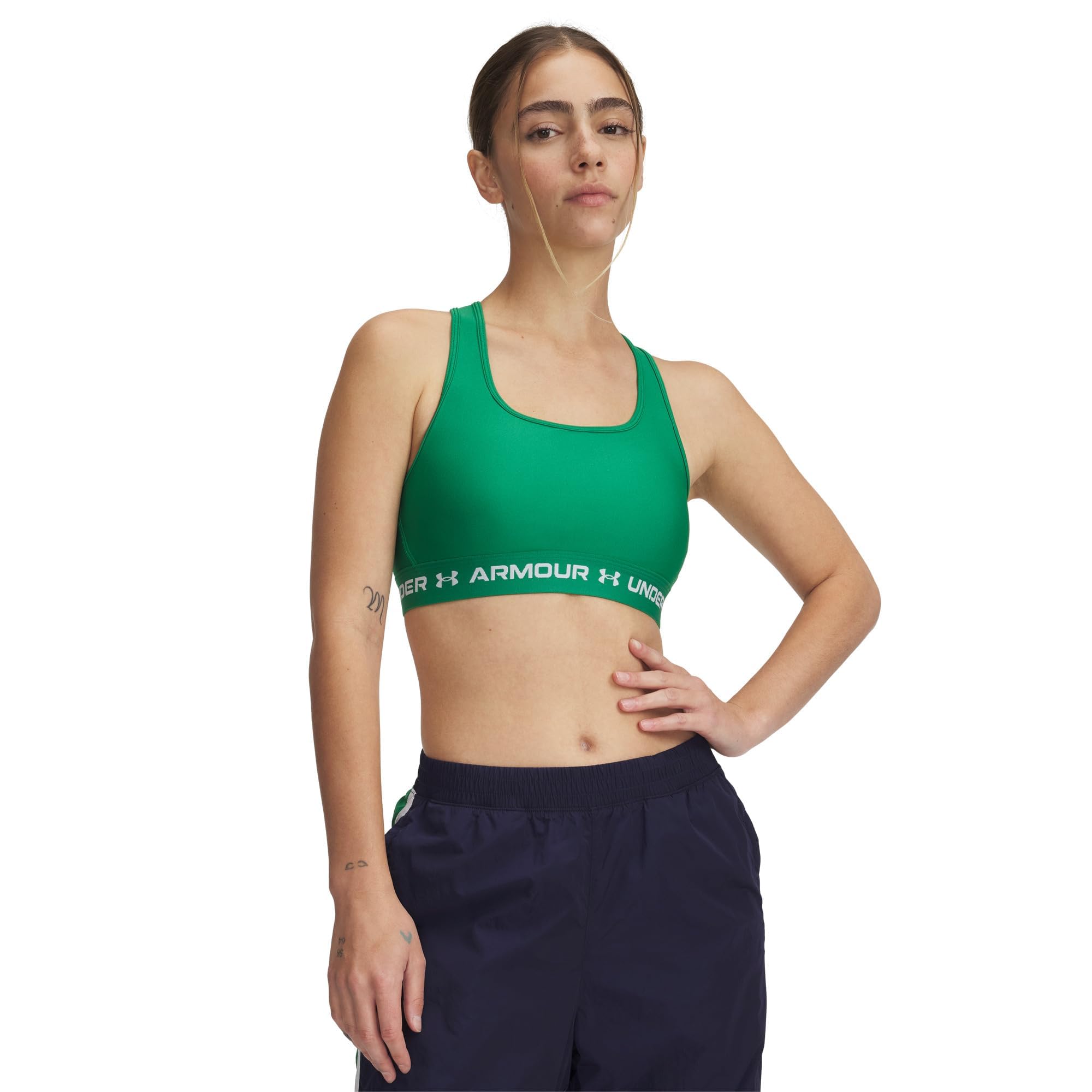 Under Armour Women's Crossback Mid Impact Sports Bra