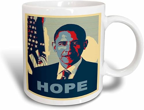 Miniatura 1 de 3dRose President Barack Obama in Hope Pop Art - Taza de 11 onzas