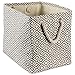 DII Woven Paper Storage Basket/Bin Collapsible & Convenient Home Organization Solution, Large Rectangle, Gray