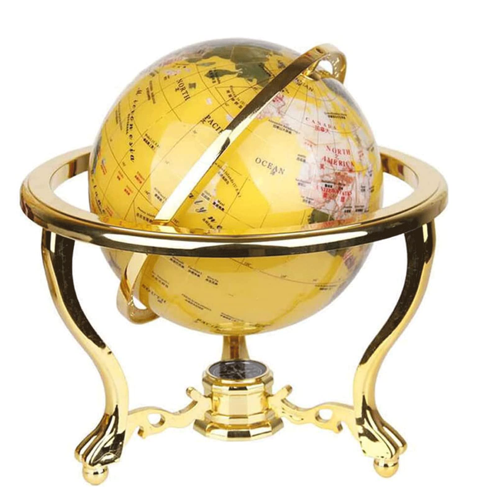 POCHY Mappamondi Globo di Lusso con Staffa Globi Mappamondo retrò per Ufficio Casa Studio Globi geografici Decorazione Unica Fine e Chiaro