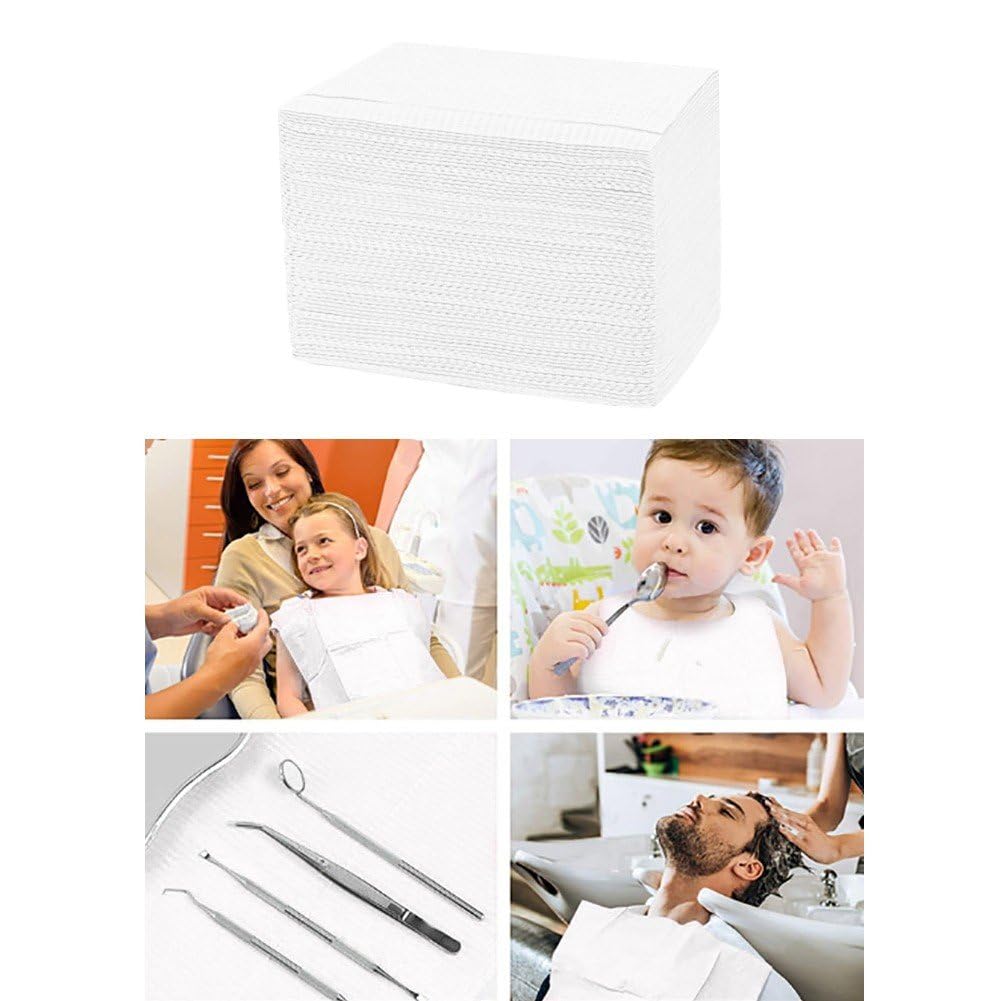 Bavoirs Dentaires Jetables, 125 Pièces, Feuille De Bavoirs De Tatouage pour Salon De Manucure, Couvertures De Table De Tatouage, Tampon Propre, sous-Tapis Imperméable, Hygiène pour Dentaire