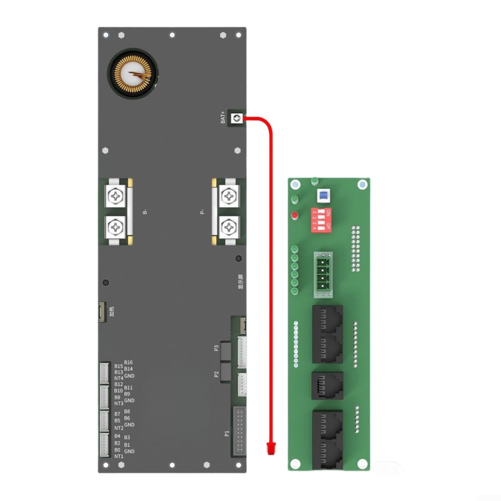 Módulo de protección de equilibrio activo para baterías de iones de litio 8-16S, 100A-300A, con RS485/CAN, control de aplicación para almacenamiento de energía doméstica (1 A 150 A)