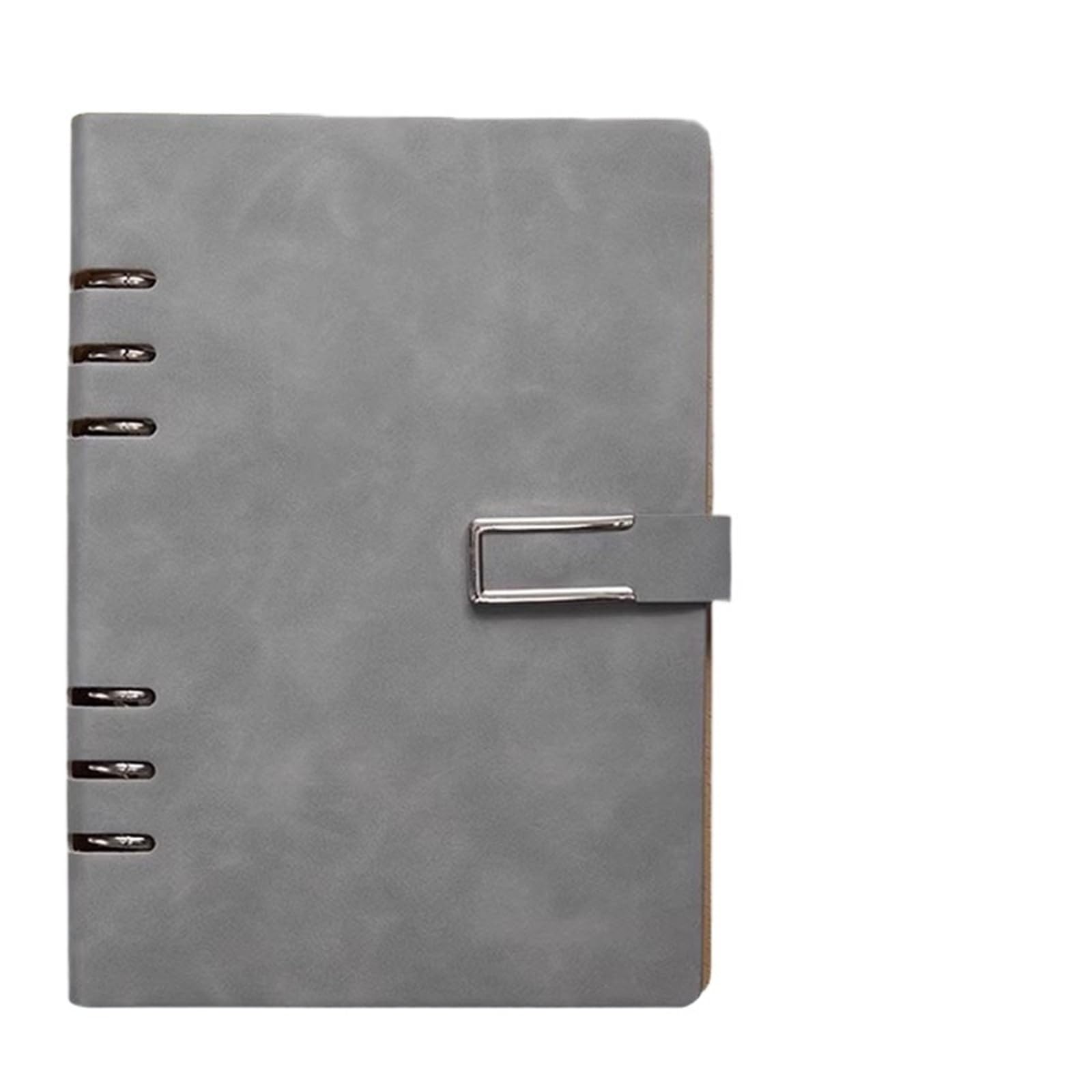 Quaderno Aziendale Diario a righe portatile for appunti di viaggio per L'uso Quotidiano(Gray,A5)
