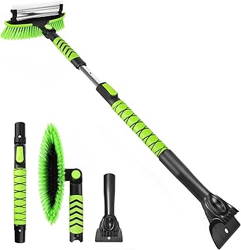 43" Ice Scraper for Car Windshield, Snow Brush with Squeegee,