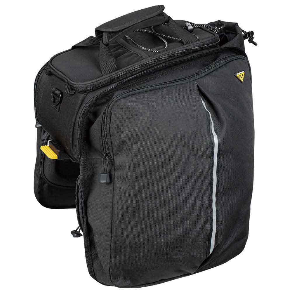 Topeak MTX 2.0 TrunkBag EXP wodoodporna torba rowerowa z rozszerzalnymi bokami sakwy, kompatybilna ze wszystkimi stojakami MTX QuickTrack 2.0, czarna