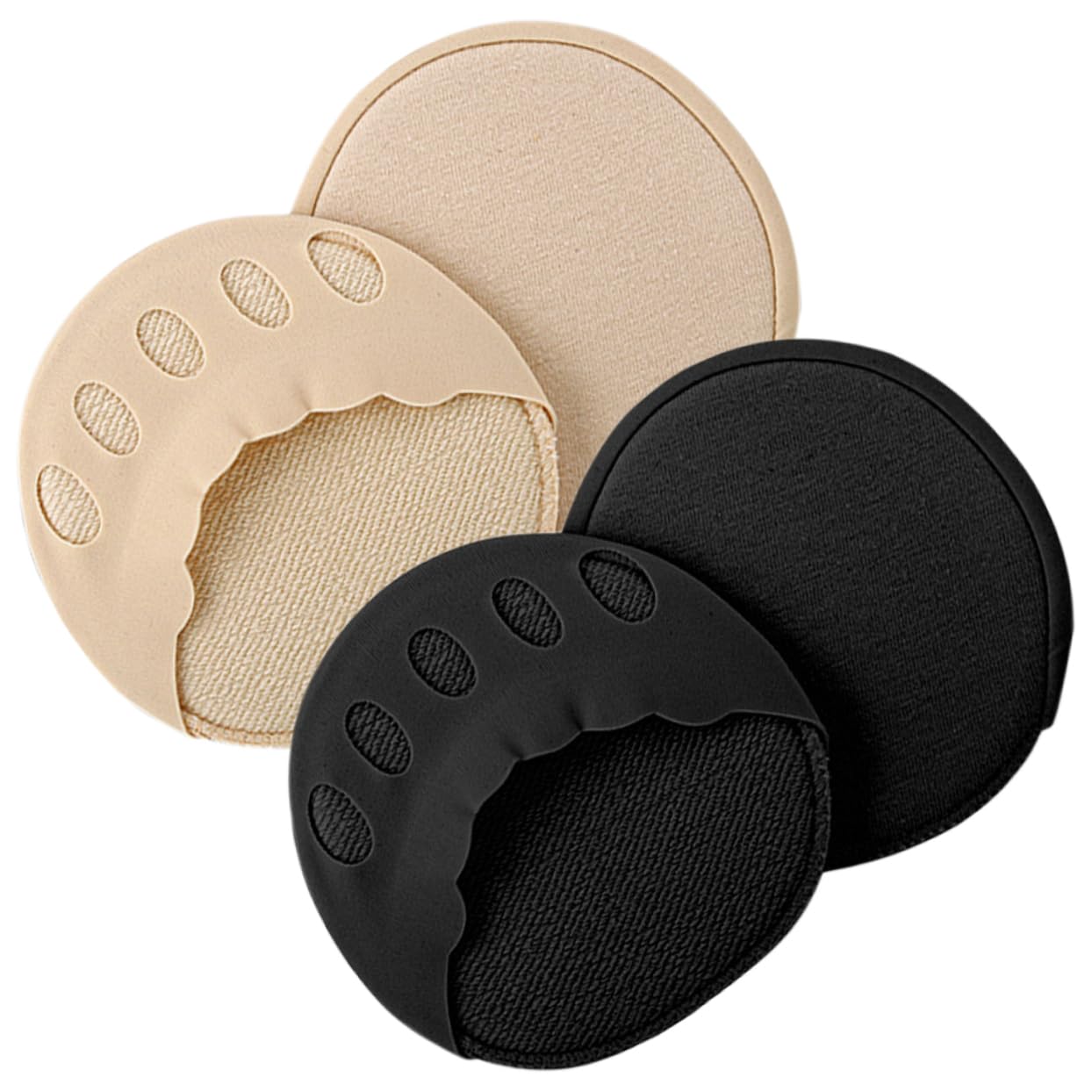 VALICLUD 4sets 2 Pairs Sweat Absorbing Invisible Five Toe Socks for Women Heelless Half Boat Socks for High Heels and Sandals Comfortable and Breathable Summer Footwear 2pairs*4