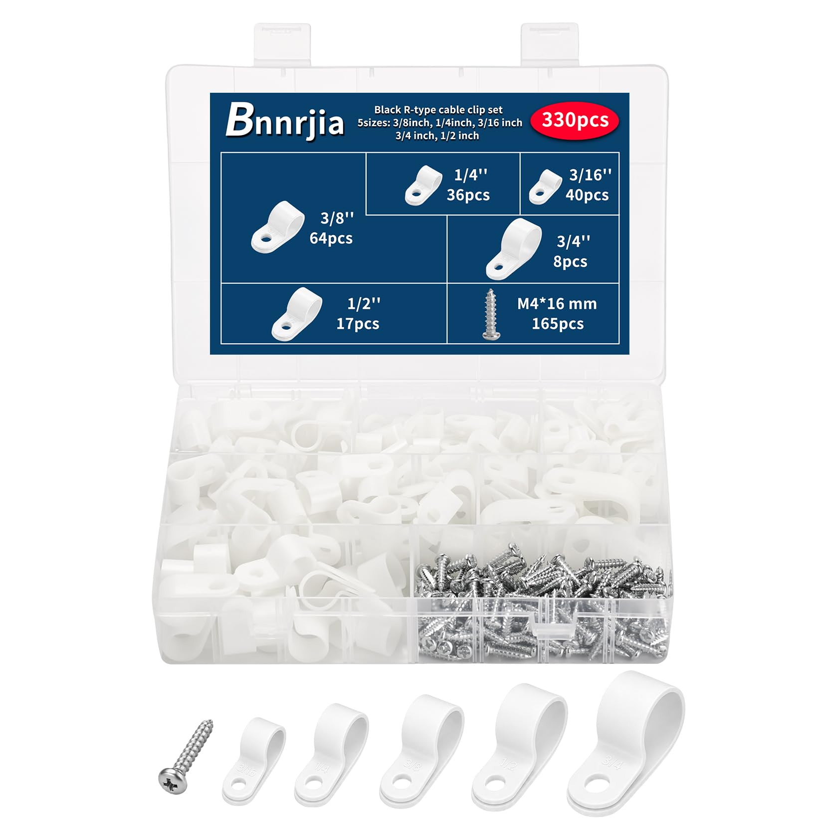 330 Cable Clips - Organize Wires & Cables -8