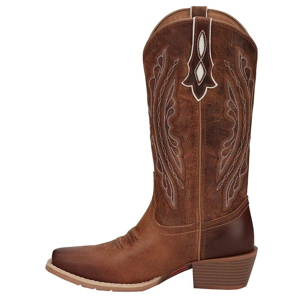 Justin Ladies Rein Square Toe Boots 5 B Tan