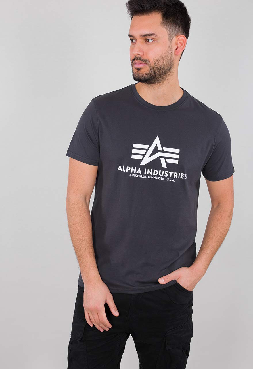 Alpha Industries Basic T-Shirt for Men Iron Grey