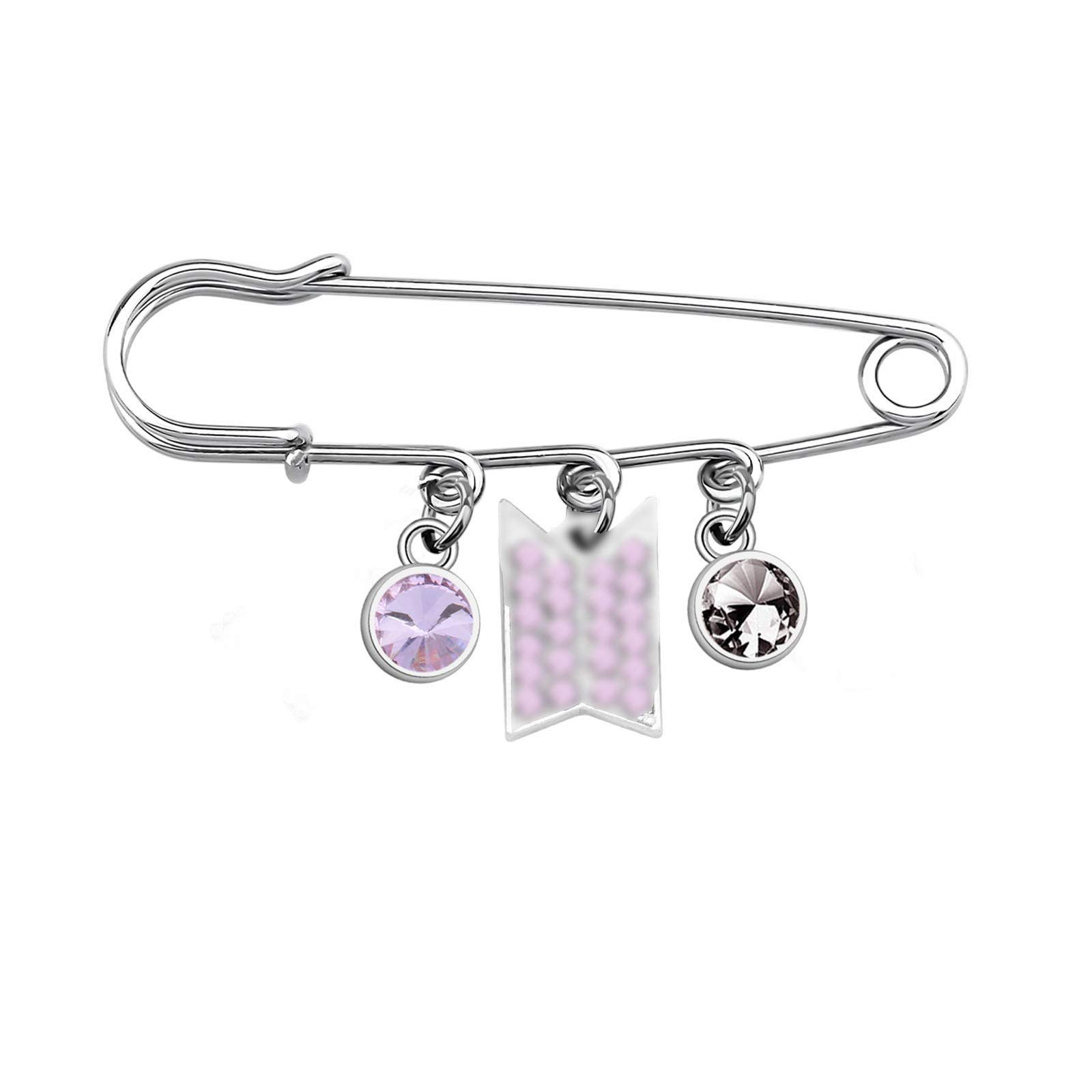 UJIMS Korean Group Army Gift Army Members Name Charm Army Bracelet for Army Fans BFF Kpop Bangtan Boys Jewelry for Women ( Brooch)