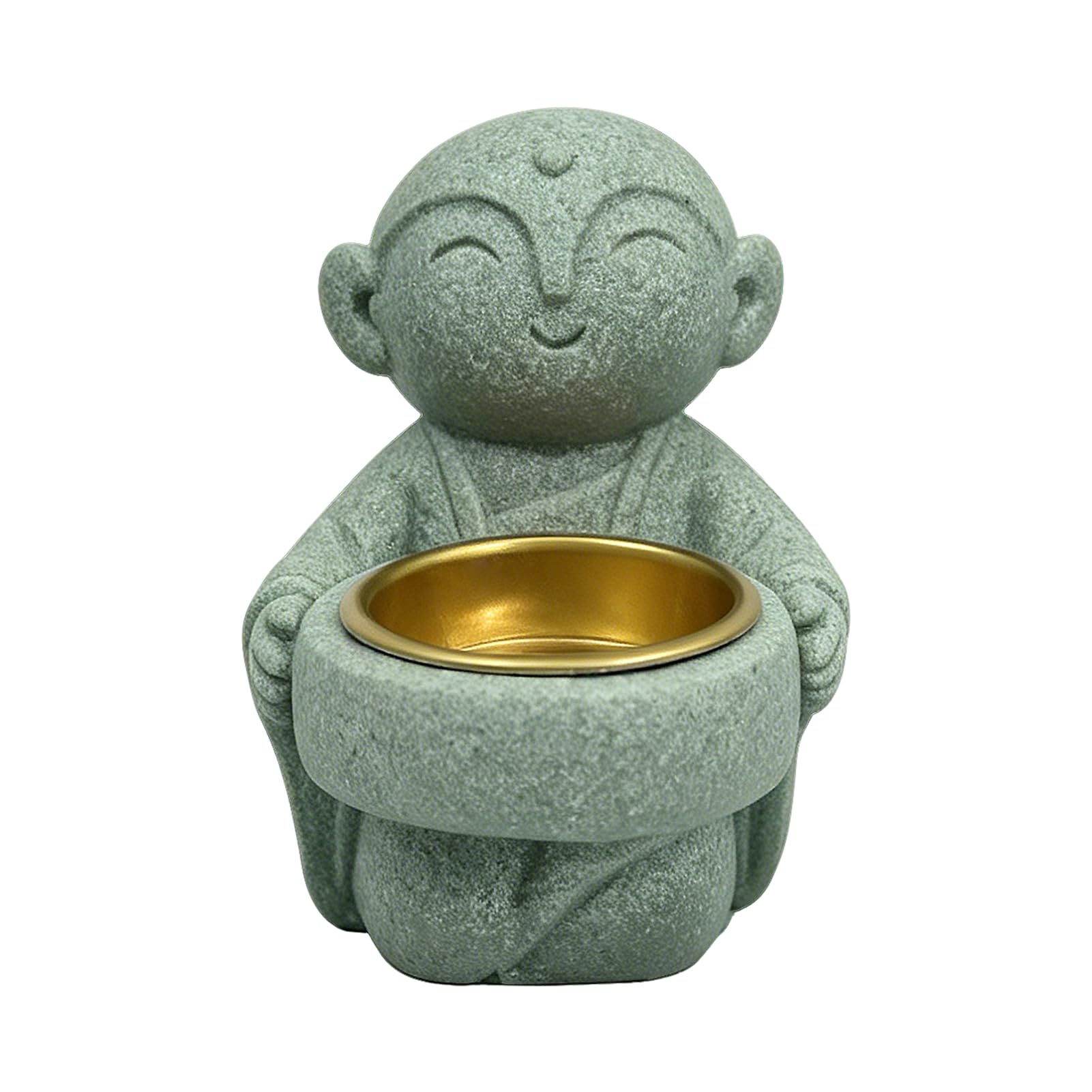 Bougeoir Bouddha Petit Moine - Déco Table Salon Chambre Bureau Noël