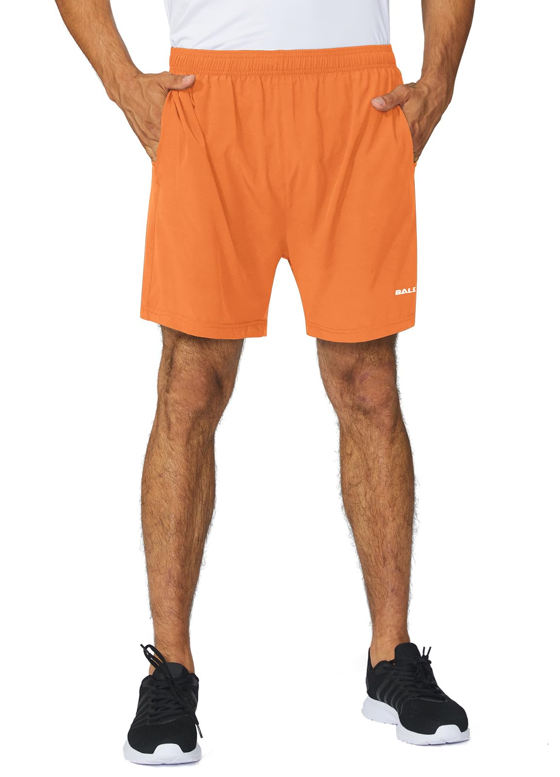 BALEAF Men's Running Shorts 2 in 1 Quick Dry Gym Shorts with Zipper Pocket Lightweight Sports Training