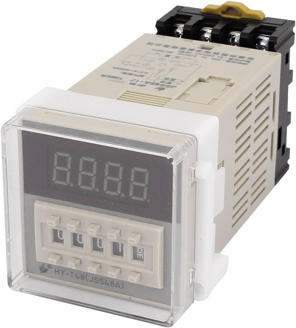 JSS48A-1Z AC 200-240V 8 Pins LCD Digital Timer Delay Relay 0.01s-9999h