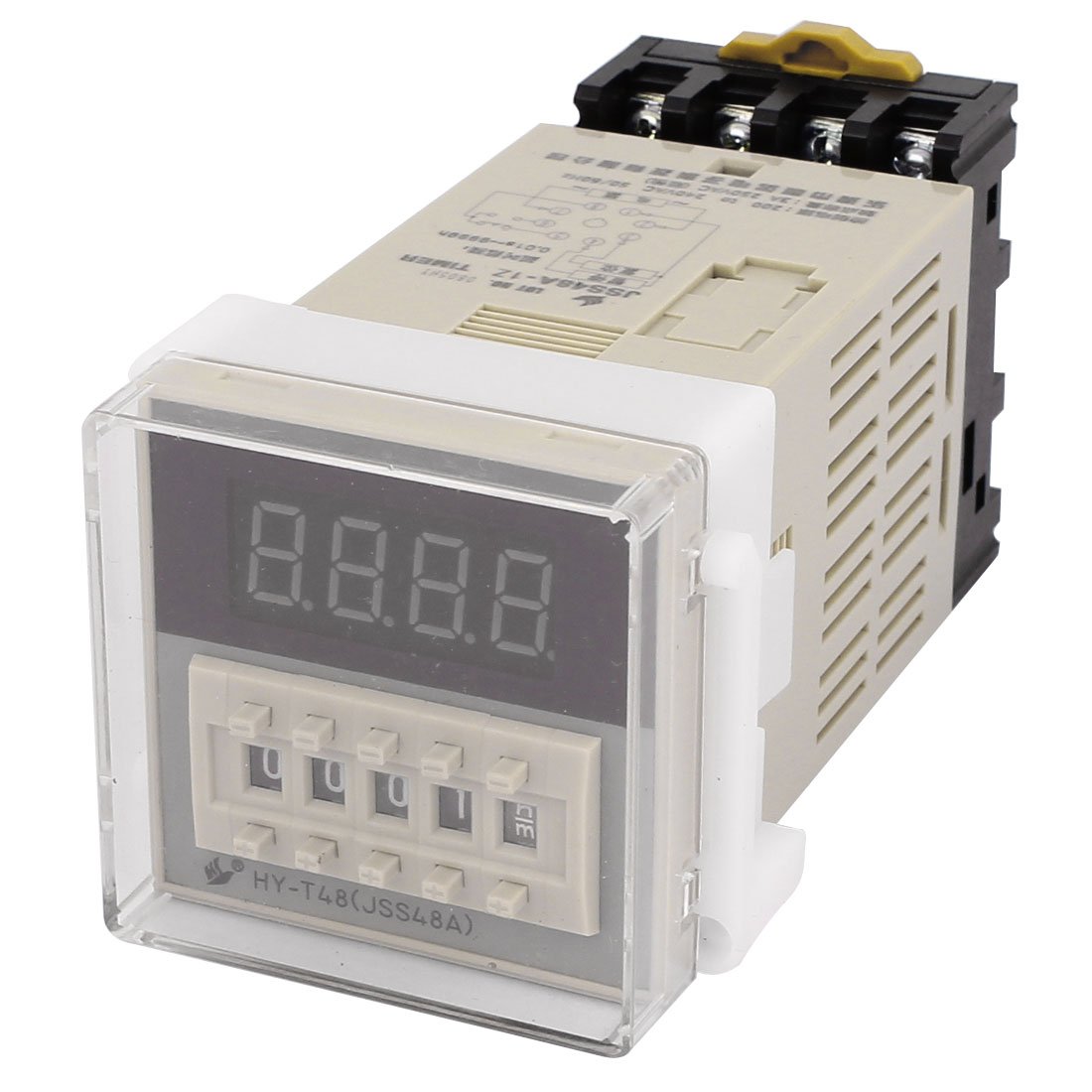 Zhwtisnpe One Color Jss48a-1Z Ac 200-240V 8 Pins Lcd Digital Timer Delay Relay 0.01S-9999H