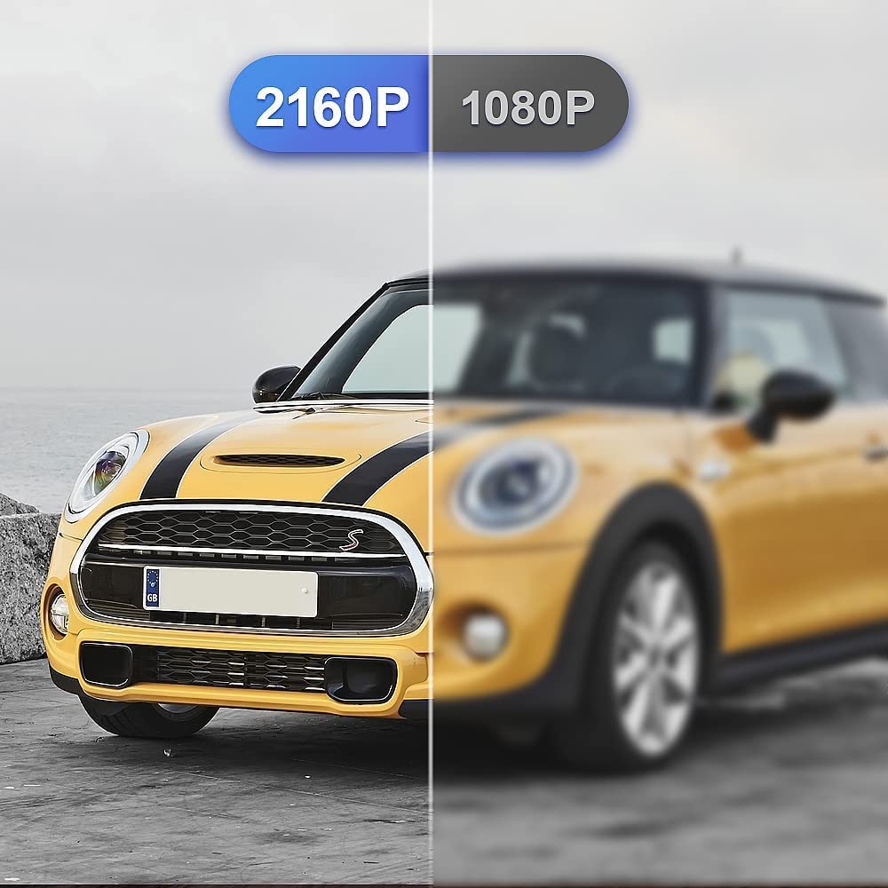 FITCAMX Dashcam kompatybilny z MINI ELECTRIC Countryman Clubman Convertible PLUG-IN HYBRID 5-DOOR / 3-DOOR HATCH (Model B), 4K Car Recorder WiFi, Night Vision, G-Sensor, z kartą 64 GB