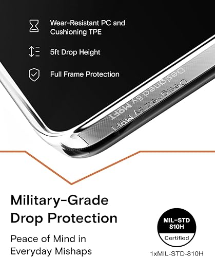 Miniatura 9 de MOFT Funda magnética para iPhone 15, antiamarilleamiento y arañazos, protección de grado militar, sin BPA, a prueba de golpes, transparente