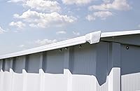 Vista 13 de Arrow Cobertizo clásico de metal, 14 x 12, gris flauta