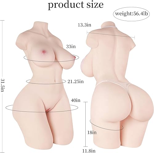 Miniatura 3 de Muñeca sexual para hombres, juguetes sexuales para adultos de 56 libras, masturbador masculino de tamaño completo con culo de coño, juguetes