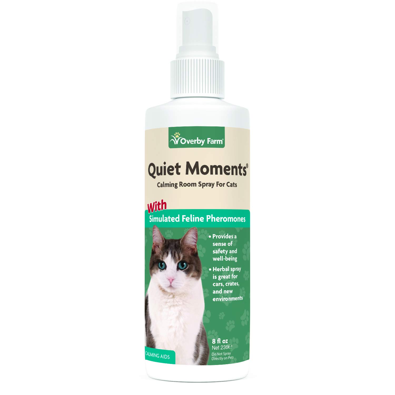 Overby FarmQuiet Moments Calming Room Spray for Cats, 236 ml