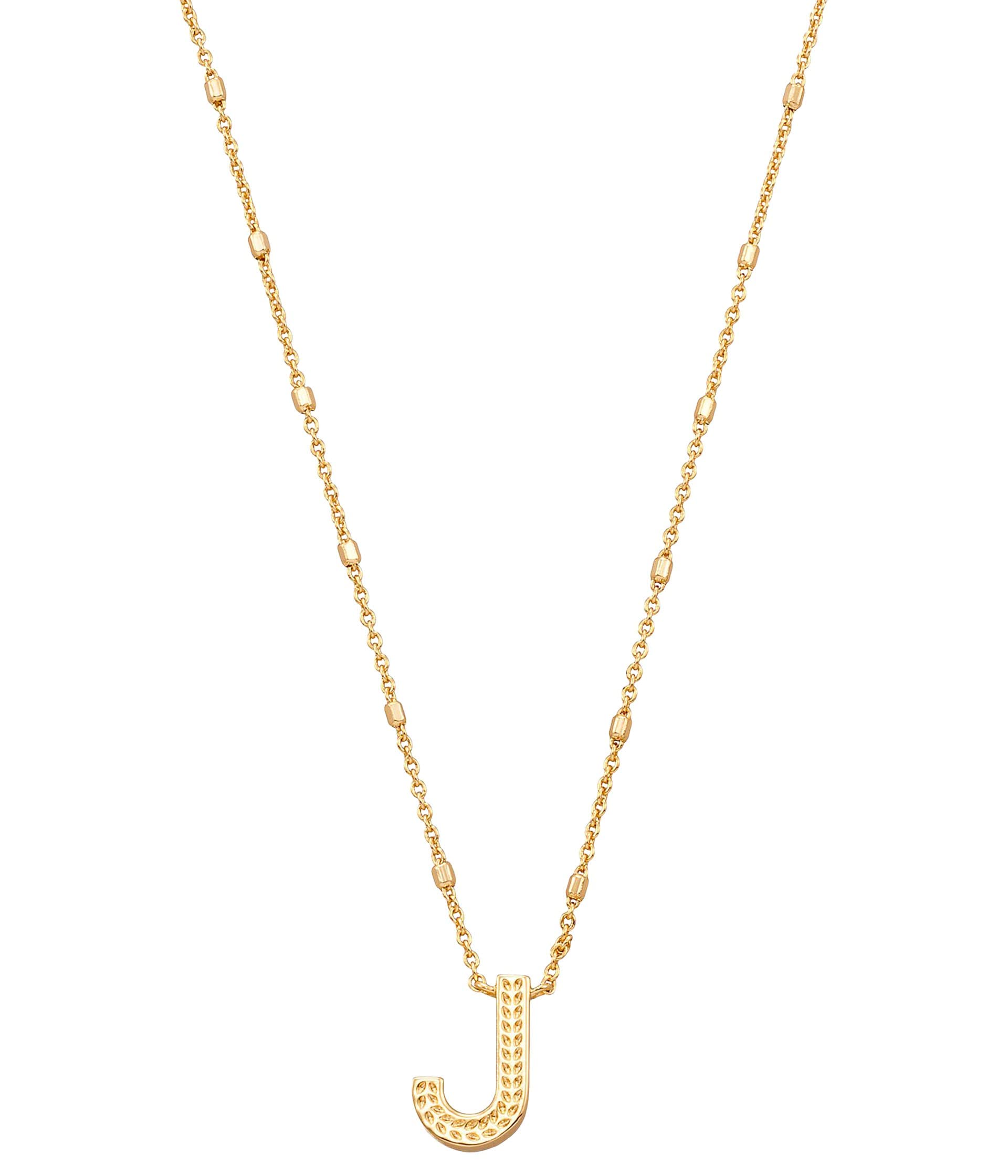 Kendra ScottLetters A-Z Pendant Necklace for Women, Fashion Jewelry, Rhodium-Plated Brass