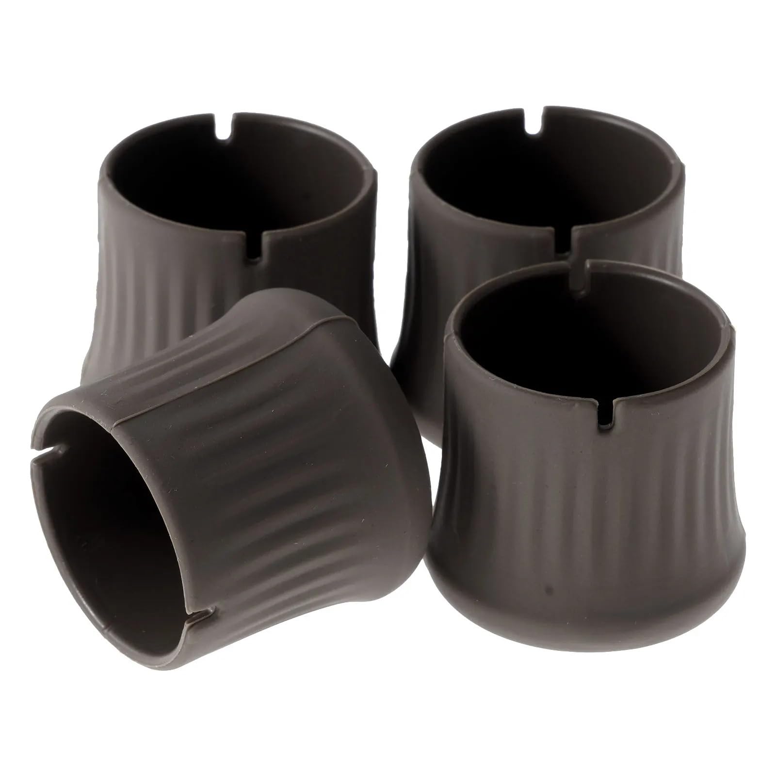 Protectores de Suelo para Patas de sillas, 4 Protectores de Silicona for Patas de Muebles, Tapones for Patas de sillas, mesas, Bares, Patios y sillas.(Brown,Square)