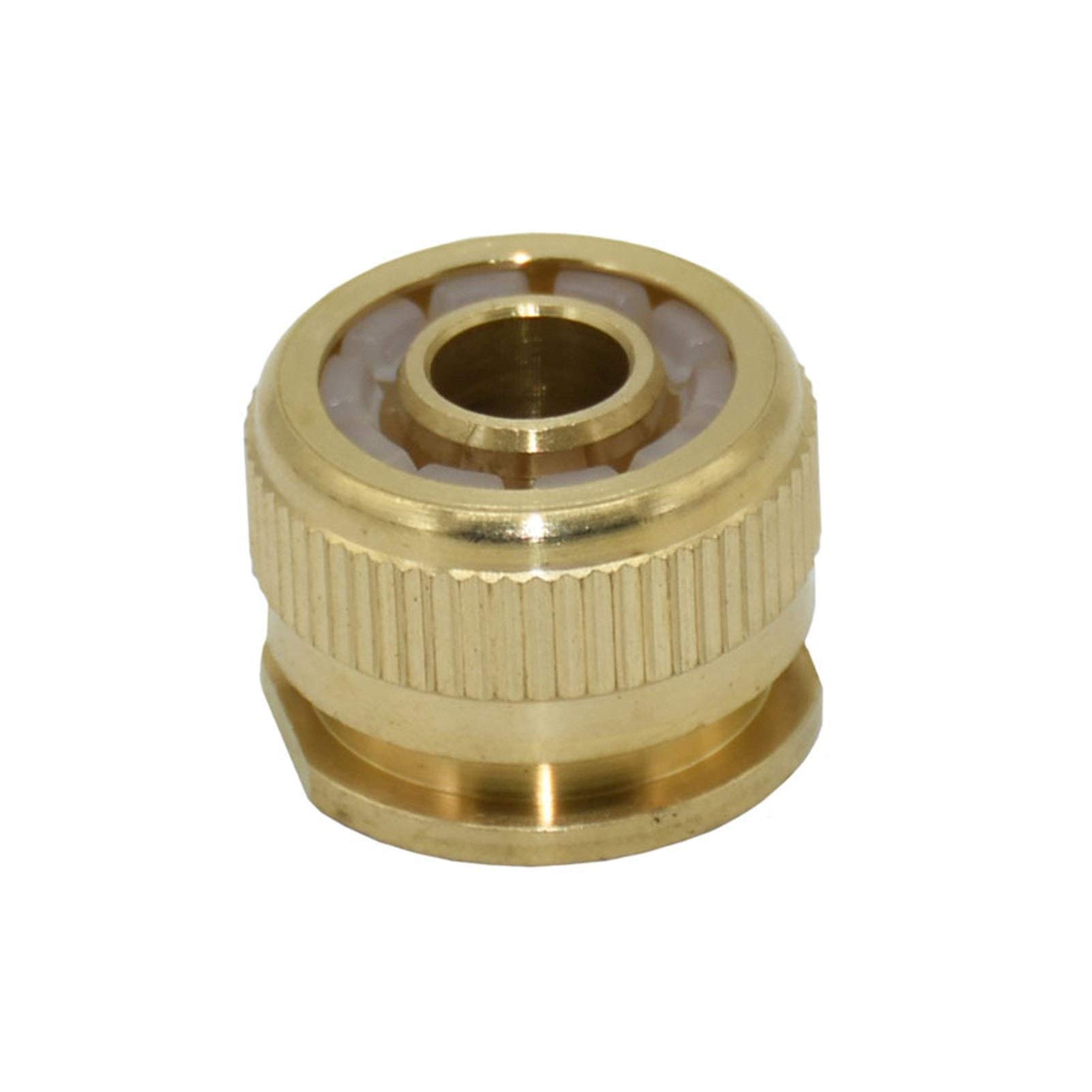 Schlauchverbinder 1/2 Zoll auf 16 mm Innengewinde Schlauch-Schnellkupplung Messing 1/2 Schlauch Kupfer Metall Gewinde Wasserrohrkupplung 20