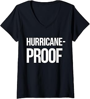 Womens Hurricane Proof T-Shirt (Hurricane Tshirts) V-Neck T-Shirt