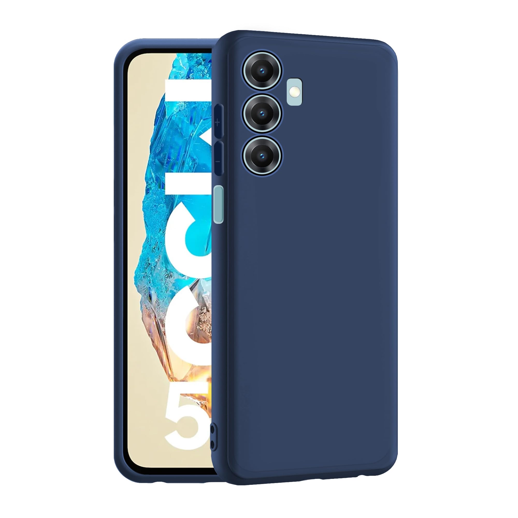 CEDO Samsung Galaxy M35 (5G) Back Cover | Camera Bump Protection & Inner Velvet Fabric Lining | Ultra Slim Matte Soft Rubberised Case Cover (Blue) (B0D9SDTTVP) Amazon Price History, Amazon Price Tracker