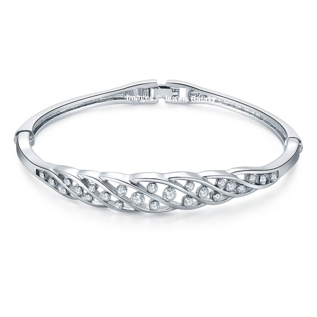 Jewels GalaxyExclusive Luxuria Collection Copper Charm Bracelet Jewellery For Women & Girls (White)(BNG-3118) (SMNJG-BNG-3118)