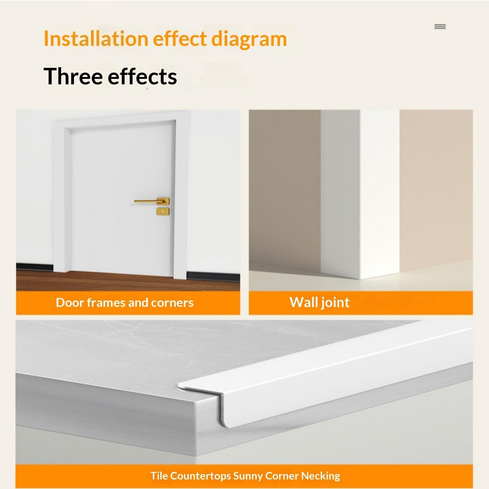 2 protectores autoadhesivos para bordes de azulejos de aluminio, 100 cm, protección de molduras de esquina para paredes, suelos y azulejos, fácil instalación para espacios de oficina y hogar